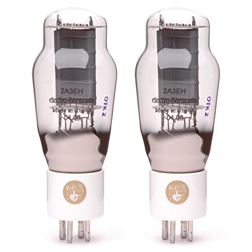 Pair of Electro-Harmonix 2A3 EH Gold Power Vacuum Tube