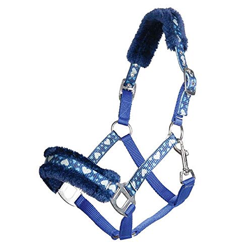 Funda HKM Heart azul poni transpirable para moscas y ruido 3