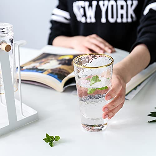 Vasos de whisky elegantes con acabado de cristal grueso 4