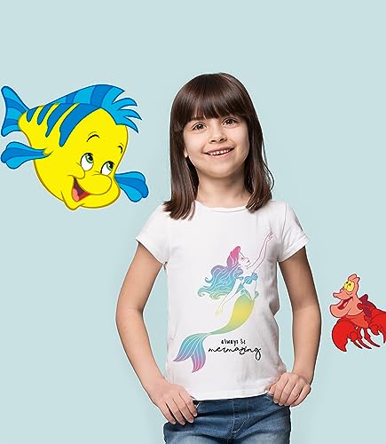 Image of Disney Princess Girls T-Shirt (Sets) Jasmine Ariel Tiana Snow White Belle Rapunzel Cinderella Mulan Aurora Moana Clothes