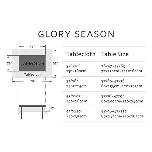 Modern and Minimalist Tablecloth Linen Fabric Decorative 55x84 Rectangle Printed Pattern Geometry Design Non-Fade Washable Stylish Table Cover for Kitchen Dining Tabletop