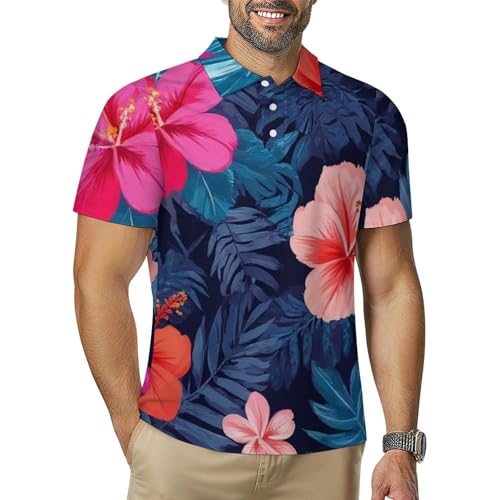 Fashion Button T Shirts Moisture Wicking Tee Summer Quick Dry Polo Shirts