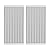 LS'BABQ 17" Emitter Plate Replacement Parts for Charbroil Performance TRU-Infrared/Amplifire 2 Burner Grill,Grill Grates for Char-broil G460-0500-W1,Stainless Steel,2 Pack