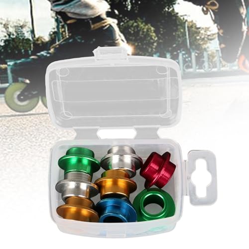 RNXRZANK 5X 8Pcs Inline Skate Axle Bearing Spacers Bushing Spacers Shaft Spacers for Outdoor Activities
