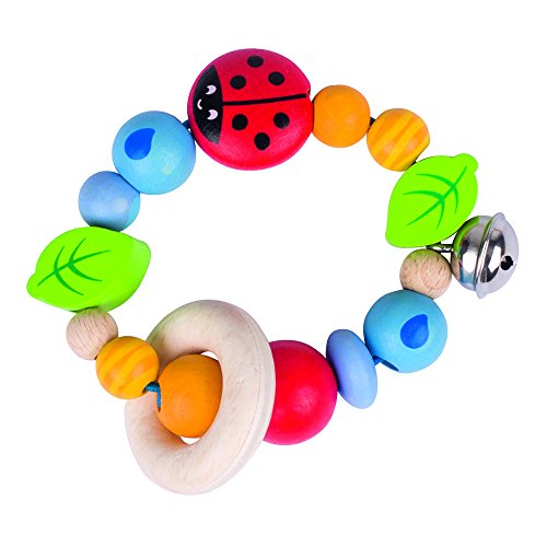 Preisvergleich Produktbild Heimess 736290 Greifling Elastik Marienkäfer I, mehrfarbig