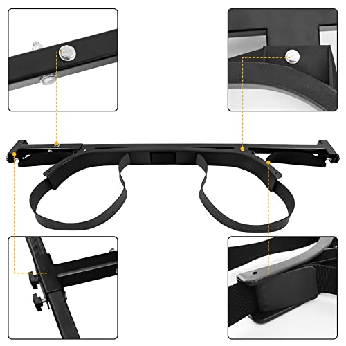 Leapgomax No Drilling Golf Cart Bag Holder Bracket Attachment Bar Rack For Rear Seat Of Ezgo Txt Rxv/Club Car Ds Precedent Tempo Onward/Yamaha G2-G29(Fit 1 Inch Square Fame Only) #TOP5