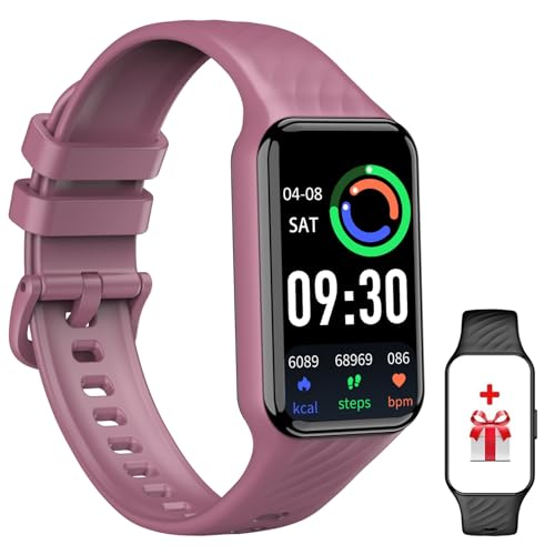 FeipuQu Smart Watch for Men Women, Fitness Tracker with SpO2 Heart Rate Sleep Monitor, IP68 Waterproof Activity 24 Sports Calorie Step Counter, Weather, Notification Smartwatch iOS Android