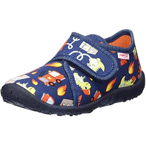 Superfit Baby-Jungen Spotty Hausschuh, BLAU/Mehrfarbig 8070, 18 EU Cover