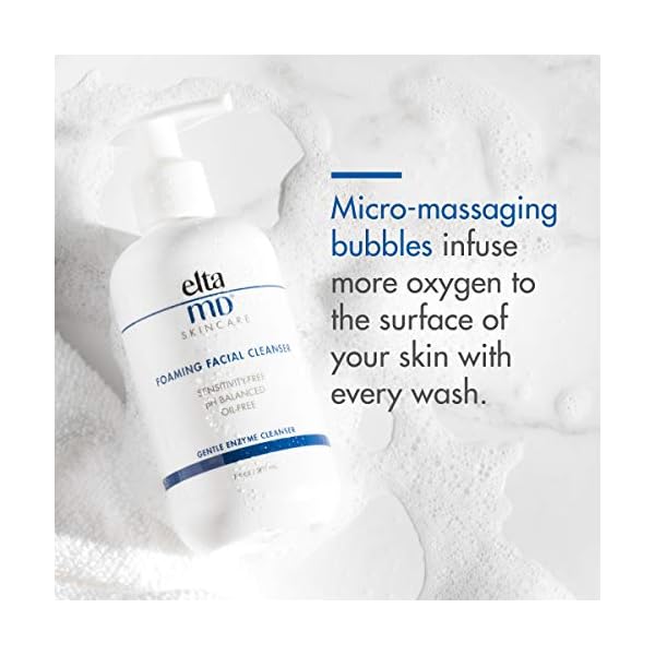 EltaMD Foaming Facial Cleanser, Gentle Face Wash and Makeup Remover, Oil Free, Helps Reduce Skin Inflammation, Removes Dead Skin Cells and Skin Impurities, For All Skin Types