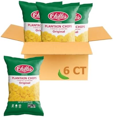 Amazon: Chifles Original Salted Plantain Chips - 6 Bags, 2.5 oz ea