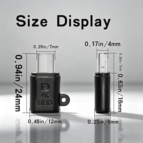 Adaptador de pantalla virtual Mini DisplayPort 4K Poyiccot con emulador EDID 6