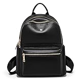 FOXLOVER Leather Backpacks for Women, Genuine Leather Womens Multipurpose Backpack Purses with Adjus