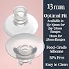 Save The Milk Silicon Flange Inserts - Personalfit Flex, Breast Shield Shaped Around You for Comfortable & Efficient Pumping | BPA Free Breast Pump Accessories, 2 Pc (13mm) Pumping Preety Inserts