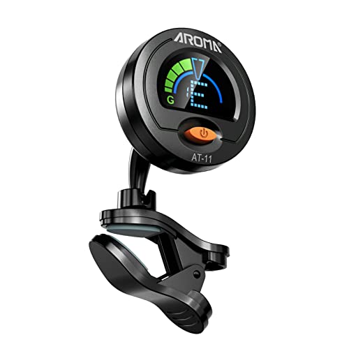 SHUIYUE AT-11 Clip-on Tuner écran Couleur pour Guitare chromatique Basse ukulélé Violon,Accordeur de Basse - Les Beatles, Paul McCartney, John Lennon, RIngo Starr, George Harrison SHUIYUE AT-11 Clip-on Tuner écran Couleur pour Guitare chromatique Basse ukulélé Violon,Accordeur de Basse