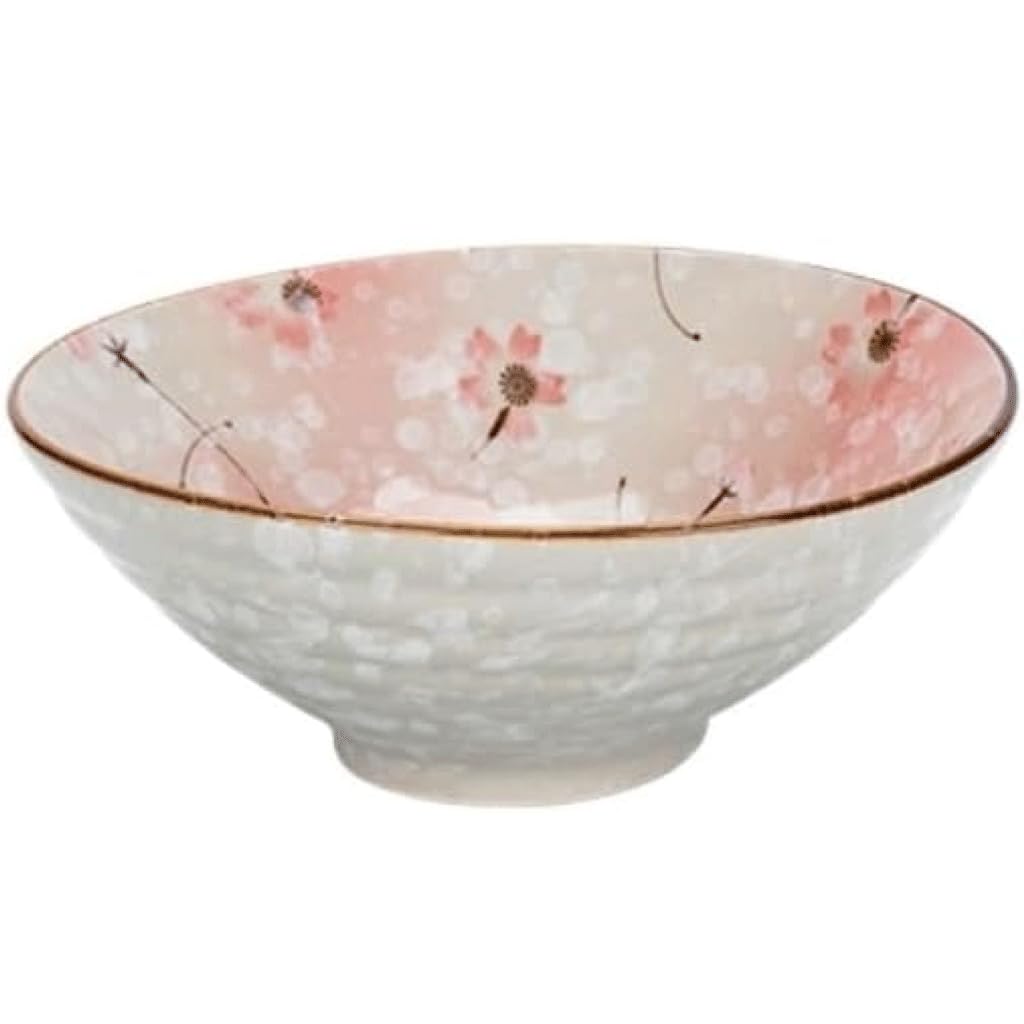 OZLMBERN Cherry Blossom Tableware Ceramic Noodles In Soup Noodle Bowl Large Bowl Lamian Noodles Salad Bowl Household Noodle Bowl