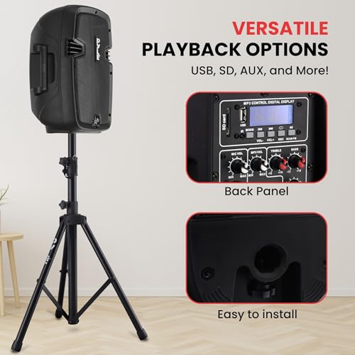 image for Pyle Powered Bluetooth PA Speaker Kit - Event Ready - Just Plug In and