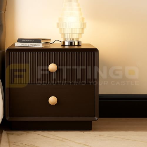 Image of 8 Piece Steam Beech Wood Drawer Knob | Wooden Cabinet Door Handle | Wardrobe & Cupboard Round Knobs | Furniture Pull Handle for Kitchen Cabinets, Dresser, Drawer & Home Decor -2 Inch