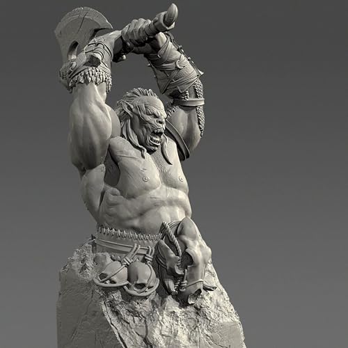 Miniatura de coleccionismo busto orco antiguo 70mm resina 4