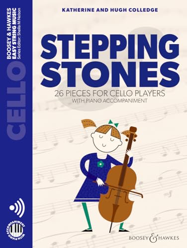 Stepping Stones - 26 pieces for Cello players with Piano accompaniment - Cello and Piano - Sheet music with audio downloads - Easy String Music Series - BH 13548