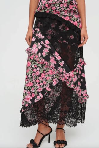 Image of SOOKABEILA Women Y2k Boho Maxi Dress Floral Lace Sheer Tiered Flowy Cami Long Dress 2025 Summer Smocked Beach Sundress