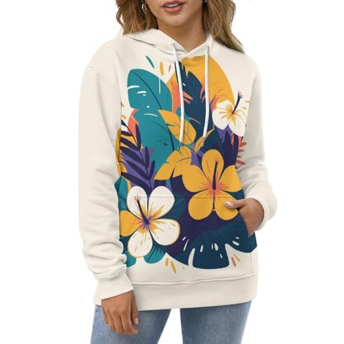 Sweatshirt Pullover Fleur Tropicale : Fini les Looks Banals