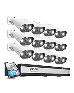 ZOSI 5MP Überwachungskamera Set mit 12 Kameras