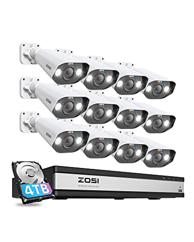 ZOSI 5MP Überwachungskamera Set mit 12 Kameras