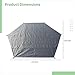 Tent Footprint Ground Sheet, Waterproof Pe Camping Mat, 129.9 X 129.9 Octagonal Tarp with Tie Strings for Quick Setup