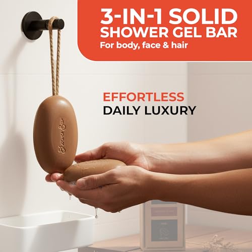 Oud Scented Soap on a Rope - 220g Natural Solid Body Wash Bar for Travel & Home - Long Lasting, Vegan, Plastic-Free, Eco-Friendly & Moisturizing - Image 3