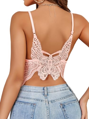 Image of Avidlove Womens Camisole Lace Spaghetti Strap Tank Top Tube Slim Basic Cami Tops