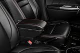 Boîte D'accoudoir De Voiture pour Contenu De Magasin Central Rétractable Rotatif À Double Couche avec Cendrier Porte-gobelet Accessoires USB Accoudoir Central (Color : C Styke All Black)