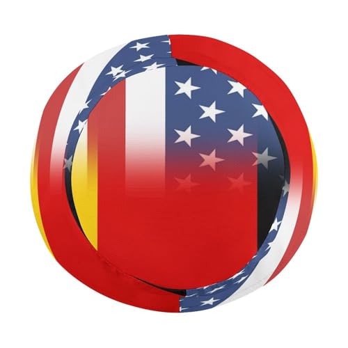 American and Germany FlagChildren's Bucket Hat for Boys and Girls, Breathable Summer Beach Hat54cm4