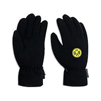 Borussia Dortmund Unisex Bvb fleecehandsker Handschuhe, Schwarz, M-L EU