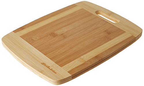 Kitchen Active Bamboo Cutting Board. Premium Natural Boards Are Best For Chopping Brie Cheese, Vegetable, Pastry Lemon, French Bread & More With Big Wood One Handed Handle (Medium 13