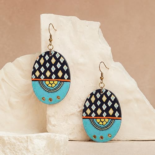 Image of Boho Ethnic Earrings Collection for Women - Colorful Tassel, Hoop, Stud, Drop, Chandelier & Huggie Styles Inspired by Festival Fashion