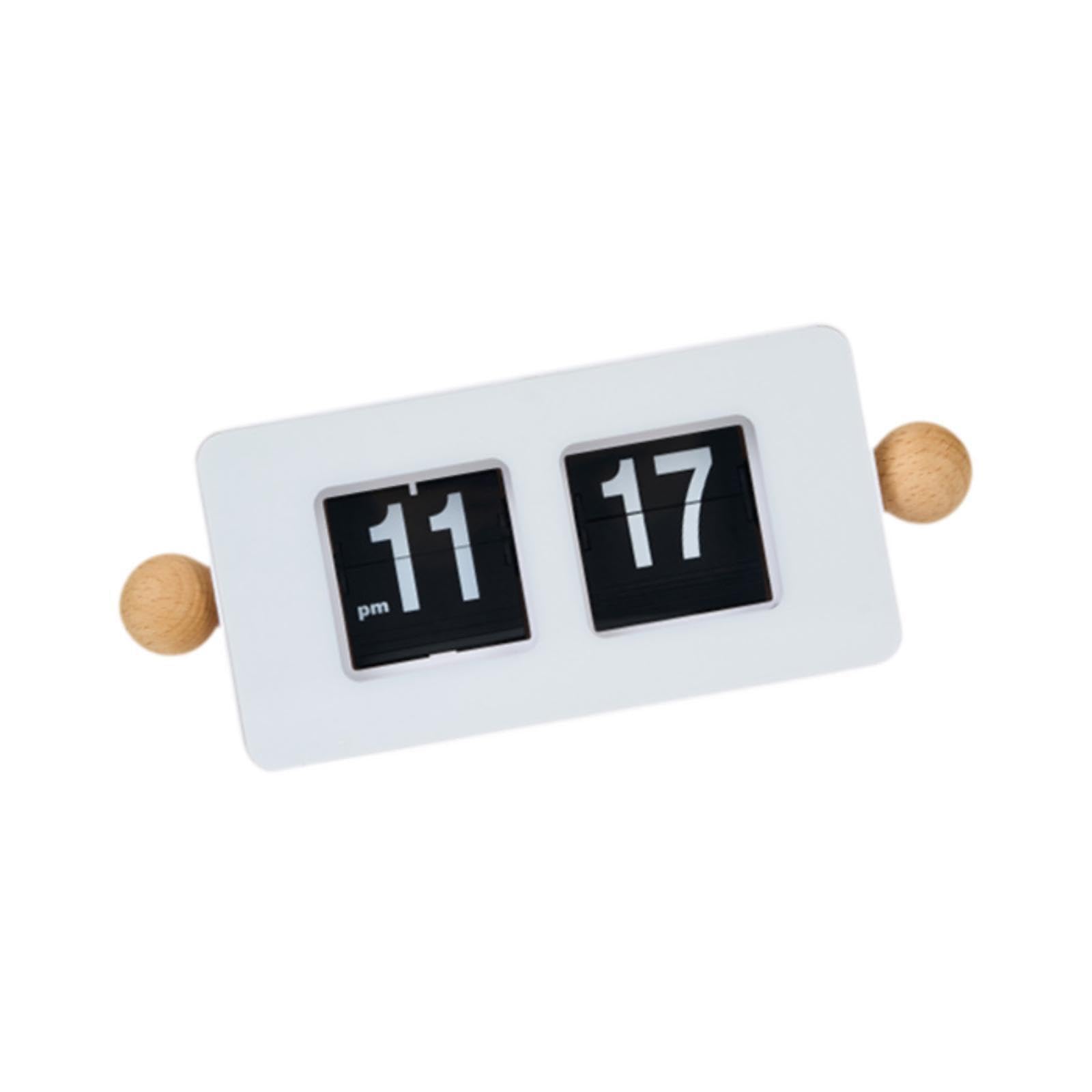 TWISAXC Decorative Auto Flip Desk Clock for Creative Artwork Large Number Display Housewarming Gift Which Are Strong And Wear