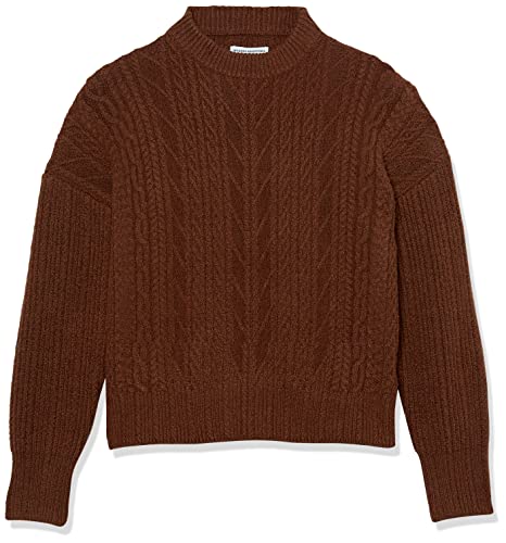 Image of Amazon Essentials Women's Soft-Touch Modern Cable Crewneck Sweater (Available in Plus Size)