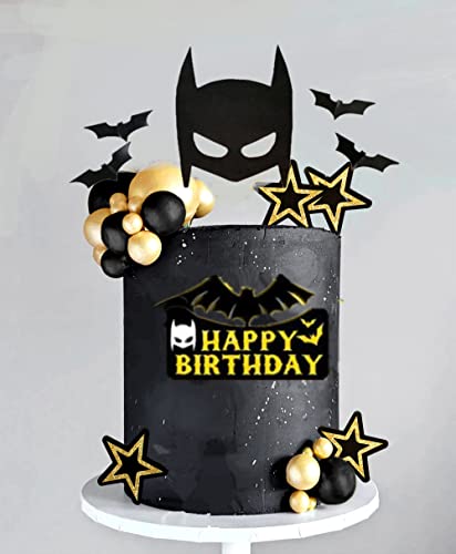 JeVenis Superhero Animée Décoration de Gâteau Animation Decoration Gateau Anniversaire Cupcake Toppers Enfants Happy Birthday Décoration Fête...
