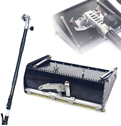 Adjustable Drywall Flat Box Set, Professional Taping Tool with 120° Aluminum Alloy, Includes 1060-1650mm Extendable Handle for 8" Sheetrock Installation