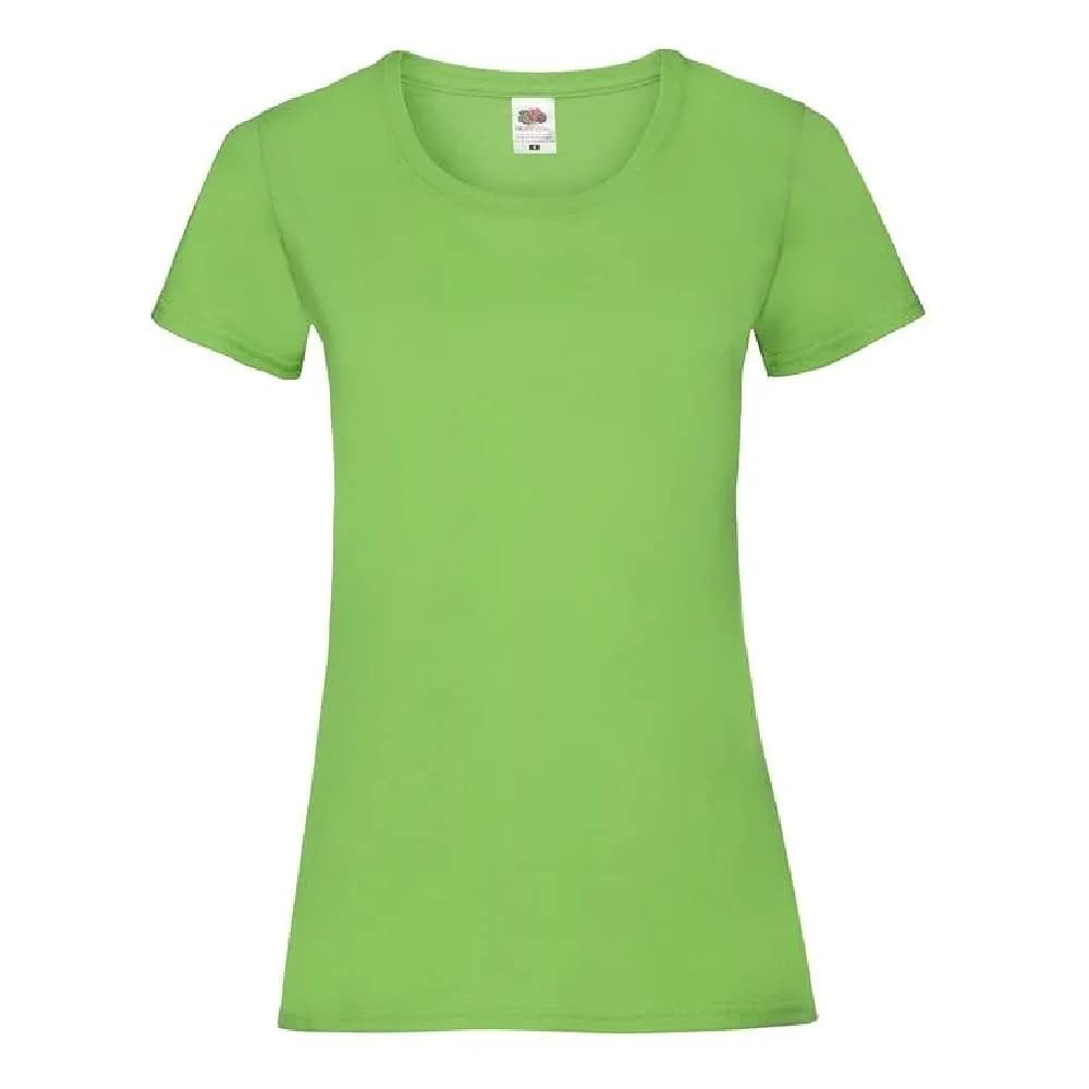 Fruit of the Loom Ladies/Womens Lady-Fit Valueweight Short Sleeve T-Shirt (XS) (Lime)