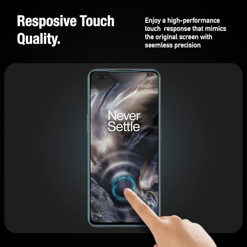 Image of Supershieldz NeoGuard HD+ Tempered Glass Screen Protector Guard for OnePlus Nord, 9H Hardness, Edge-to-Edge, Military Grade Protection, Easy Installation Kit