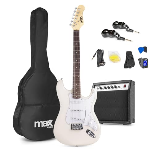 MAX GigKit Wireless Electric Guitar - Cordless Beginner Kit with Accessories and 6-Month Lesson Subscription, Ideal Starter Set for New Players, Easy-to-Use Musical Instrument option