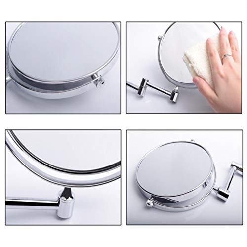 Miroir de courtoisie grossissement 3X extensible pour maquillage - 5
