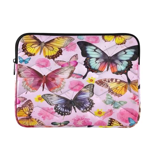 Funda para portátil 13-14 pulgadas rosa con diseño colorido