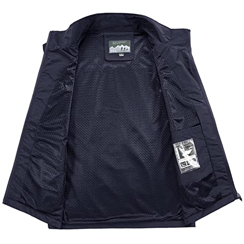 RTRDE Men's Vest Outdoor Casual Zipper Stand Collar Padded Vest Coats Sleeveless Jacket Puffer Vest, M-7XL4