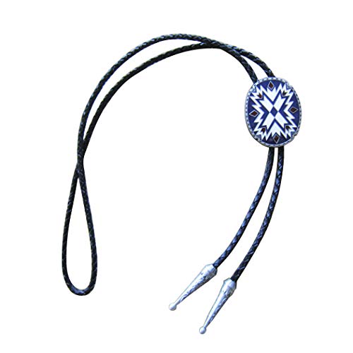 JEAN'S FRIEND American Southwest Pattern Totem Oval Wedding Bolo Tie Cravate