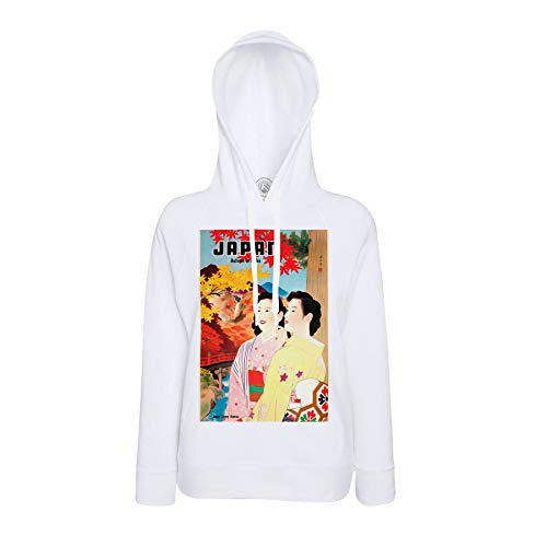 Sweat poster vintage voyage Japon Nikko imprimé art deco pour look rétro urbain