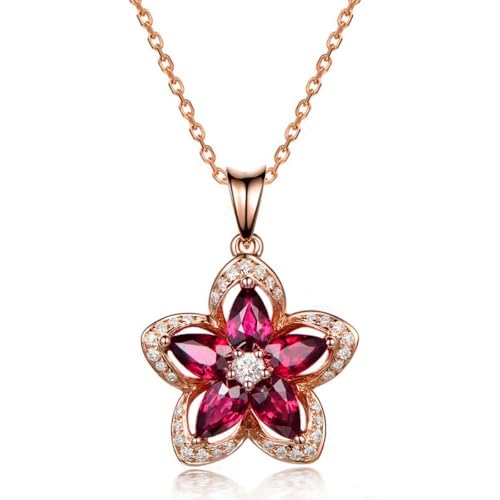 Pendentif rubis cellacity chaîne de clavicule pour sublimer vos tenues - 4