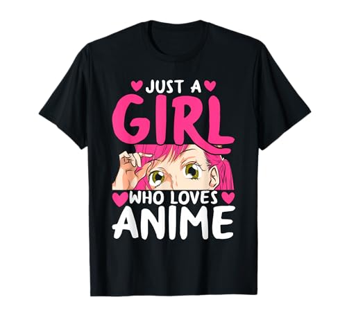 Niñas Kawaii Otaku Manga Sólo Una Chica Que Ama El Anime Camiseta