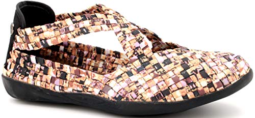 Bernie Mev Women's Leeron Slip-On  Leeron è Una Bilancia Piatta, con pianta in Memory Foam, Suola Ultra Leggera Marrone Size: 38 EU